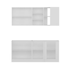 Minar 185Cm Köşe Mutfak Dolabı - Beyaz K185-B3