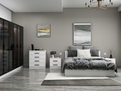 Kale Yatak Odası Set 88 Beyaz Cam Kapak