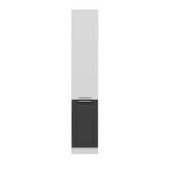 MİNAR 45 CM MUTFAK BOY DOLABI BEYAZ ANTRASİT D45-MCBA1