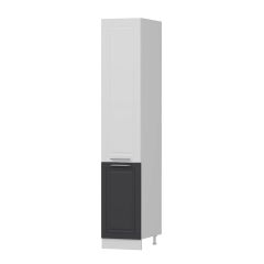 MİNAR 45 CM MUTFAK BOY DOLABI BEYAZ ANTRASİT D45-MCBA1