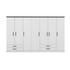 Kale Plus 7 Kapak 4 Çekmece Zincir Dolap - Beyaz