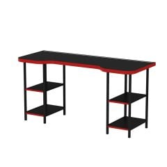 Phoenix Metal Raf Ayaklı Oyuncu Masası RGB Led Işıklı - Set 4