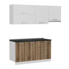 Minar 210 Cm Mutfak Dolabı Beyaz Dore 210-D4