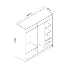 Minar Kale210Y 2K Sürgülü Dlp 220G Cm - Byz Royal Mermer Dore