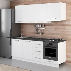 Minar 215 Cm Mutfak Dolabı Beyaz 215-B5