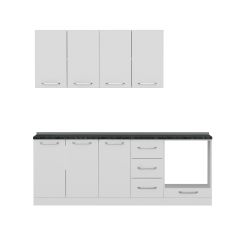 Minar 220 Cm Mutfak Dolabı Beyaz 220-B4