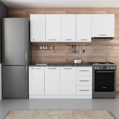 Minar 220 Cm Mutfak Dolabı Beyaz 220-B5