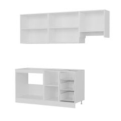 Minar 220 Cm Mutfak Dolabı Beyaz 220-B5