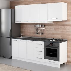 Minar 220 Cm Mutfak Dolabı Beyaz 220-B6