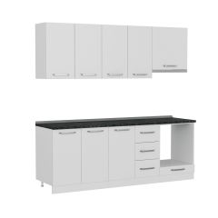 Minar 220 Cm Mutfak Dolabı Beyaz 220-B6