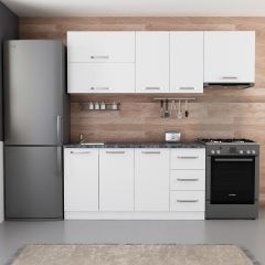 Minar 220 Cm Mutfak Dolabı Beyaz 220-B8