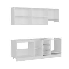 Minar 220 Cm Mutfak Dolabı Beyaz Antrasit 220-A6