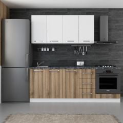 Minar 220 Cm Mutfak Dolabı Beyaz Dore 220-D4