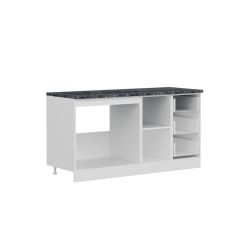 Minar 160 Cm Mutfak Dolabı Beyaz Antrasit 160-A1-Alt Modül