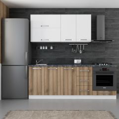 Minar 220 Cm Mutfak Dolabı Beyaz Dore 220-D7