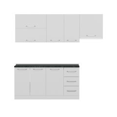 Minar 225 Cm Mutfak Dolabı Beyaz 225-B4