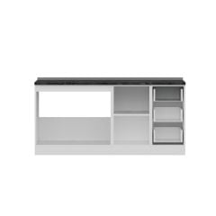 Minar 175 Cm Mutfak Dolabı Beyaz Antrasit 175-A1 -Alt Modül