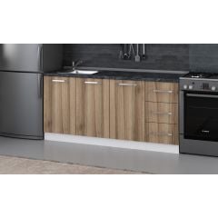 Minar 175 Cm Mutfak Dolabı Beyaz Dore 175-D1-Alt Modül