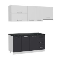 Minar 225 Cm Mutfak Dolabı Beyaz Antrasit 225-A4