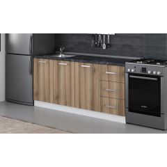 Minar 180 Cm Mutfak Dolabı Beyaz Dore 180-D2-Alt Modül