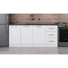 Minar 185 Cm Mutfak Dolabı Beyaz 185-B1-Alt Modül