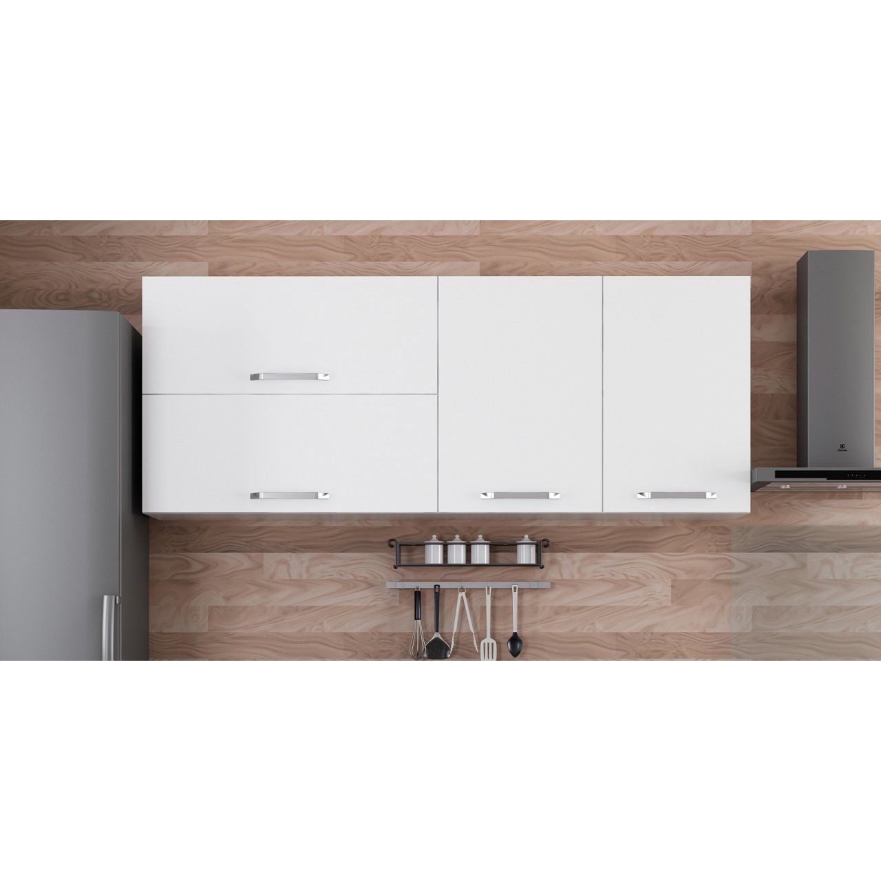 Minar 185 Cm Mutfak Dolabı Beyaz 185-B2-Üst Modül