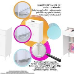 MODİLAYN ARD-101 ÇOK AMAÇLI DOLAP MUTFAK DOLABI OFİS DOLABI BANYO DOLABI