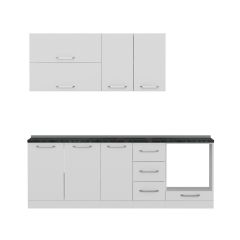 Minar 230 Cm Mutfak Dolabı Beyaz 230-B3