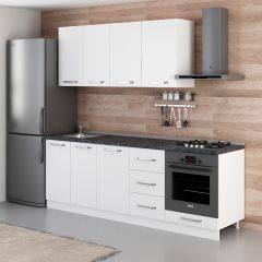 Minar 230 Cm Mutfak Dolabı Beyaz 230-B6