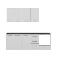 Minar 230 Cm Mutfak Dolabı Beyaz 230-B6