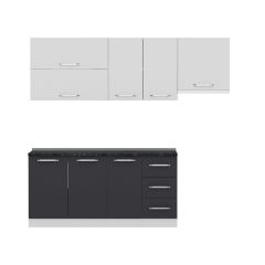 Minar 230 Cm Mutfak Dolabı Beyaz Antrasit 230-A4