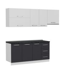 Minar 230 Cm Mutfak Dolabı Beyaz Antrasit 230-A4