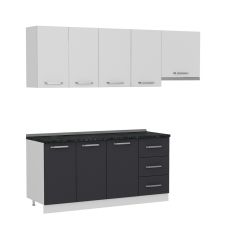 Minar 230 Cm Mutfak Dolabı Beyaz Antrasit 230-A7