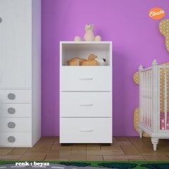 MODİLAYN DAR ŞİFONYER 3 ÇEKMECELİ TEK GÖZLÜ