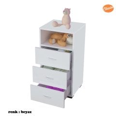 MODİLAYN DAR ŞİFONYER 3 ÇEKMECELİ TEK GÖZLÜ