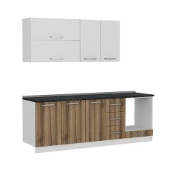 Minar 230 Cm Mutfak Dolabı Beyaz Dore 230-D3