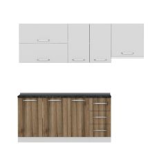 Minar 230 Cm Mutfak Dolabı Beyaz Dore 230-D4