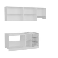 Minar 230 Cm Mutfak Dolabı Beyaz Dore 230-D4