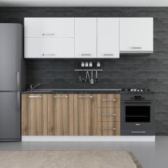 Minar 230 Cm Mutfak Dolabı Beyaz Dore 230-D5