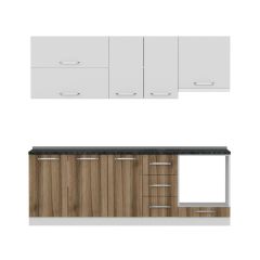 Minar 230 Cm Mutfak Dolabı Beyaz Dore 230-D5