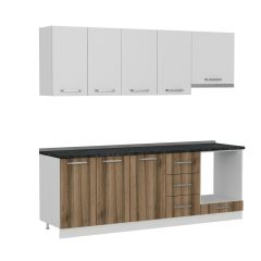 Minar 230 Cm Mutfak Dolabı Beyaz Dore 230-D8