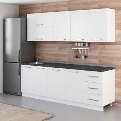 Minar 235 Cm Mutfak Dolabı Beyaz 235-B2