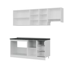 Minar 235 Cm Mutfak Dolabı Beyaz 235-B4