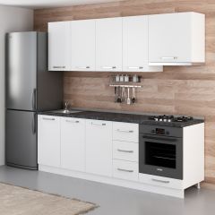 Minar 235 Cm Mutfak Dolabı Beyaz 235-B5