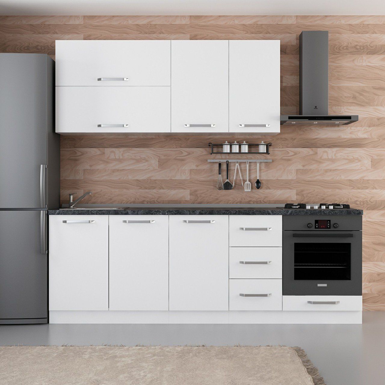 Minar 235 Cm Mutfak Dolabı Beyaz 235-B6