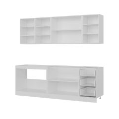 Minar 235 Cm Mutfak Dolabı Beyaz Antrasit 235-A1