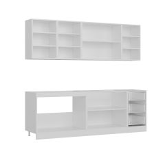 Minar 235 Cm Mutfak Dolabı Beyaz Antrasit 235-A1