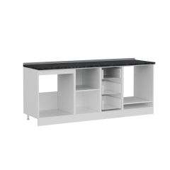 Minar 205 Cm Mutfak Dolabı Beyaz Dore 205-D3-Alt Modül