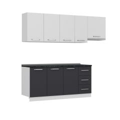 Minar 235 Cm Mutfak Dolabı Beyaz Antrasit 235-A4