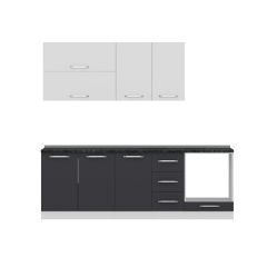 Minar 235 Cm Mutfak Dolabı Beyaz Antrasit 235-A6